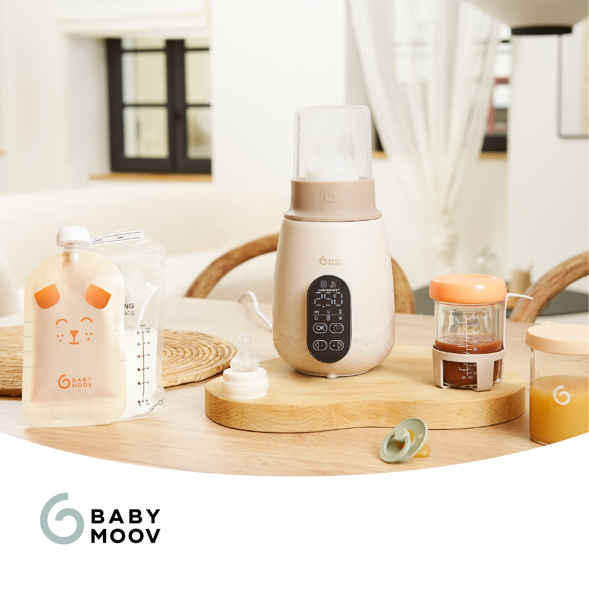 Flessenwarmer en Sterilisator NutriSmart+ - Babymoov