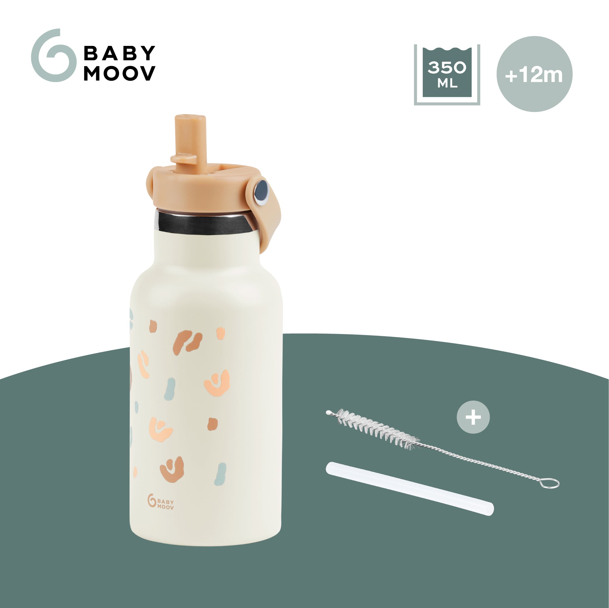 Babymoov Little Explorer Ivory – Geïsoleerde roestvrijstalen kinderfles