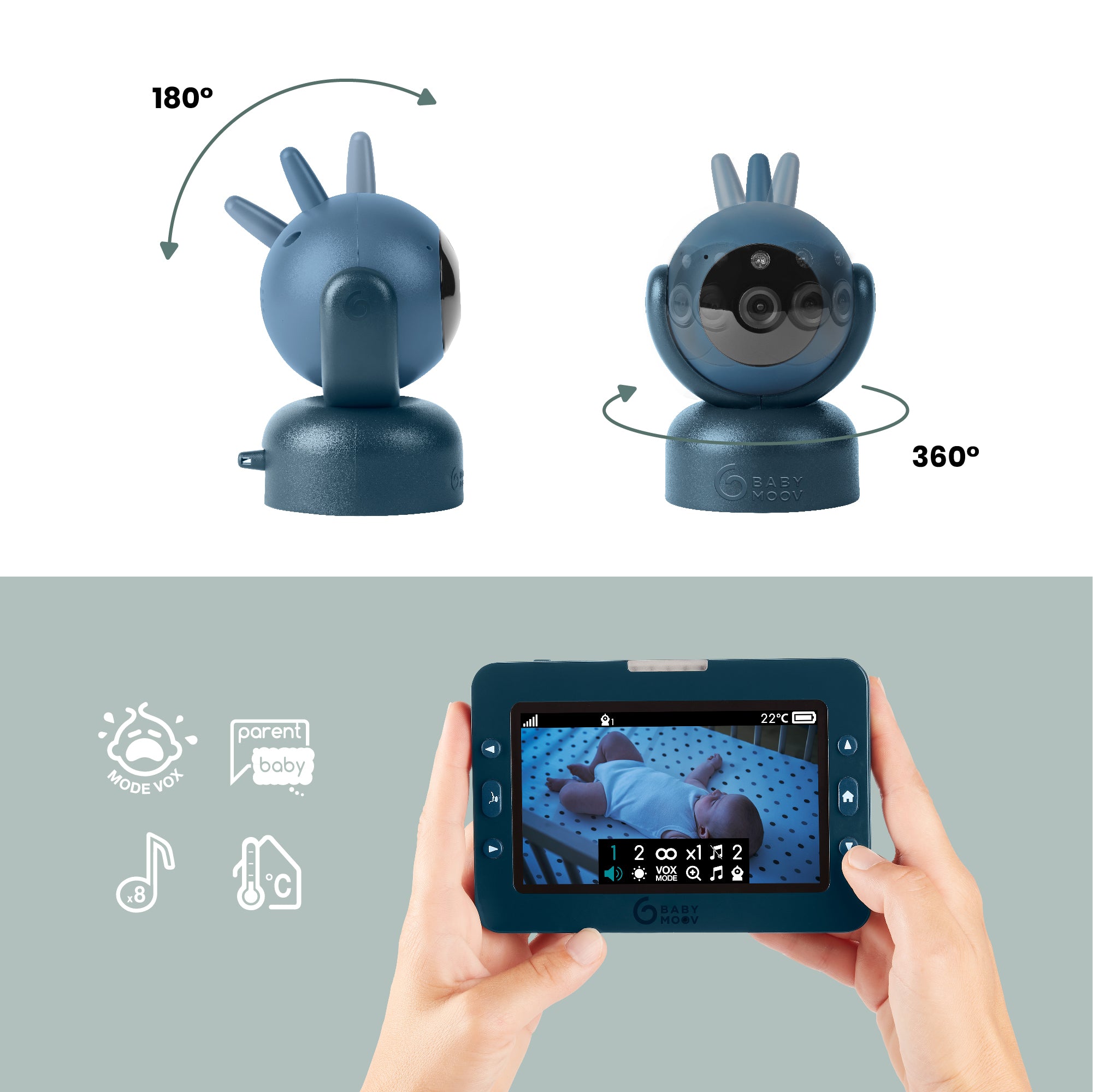 YOO-Master(+) 360° video-babyfoon REFURBISHED