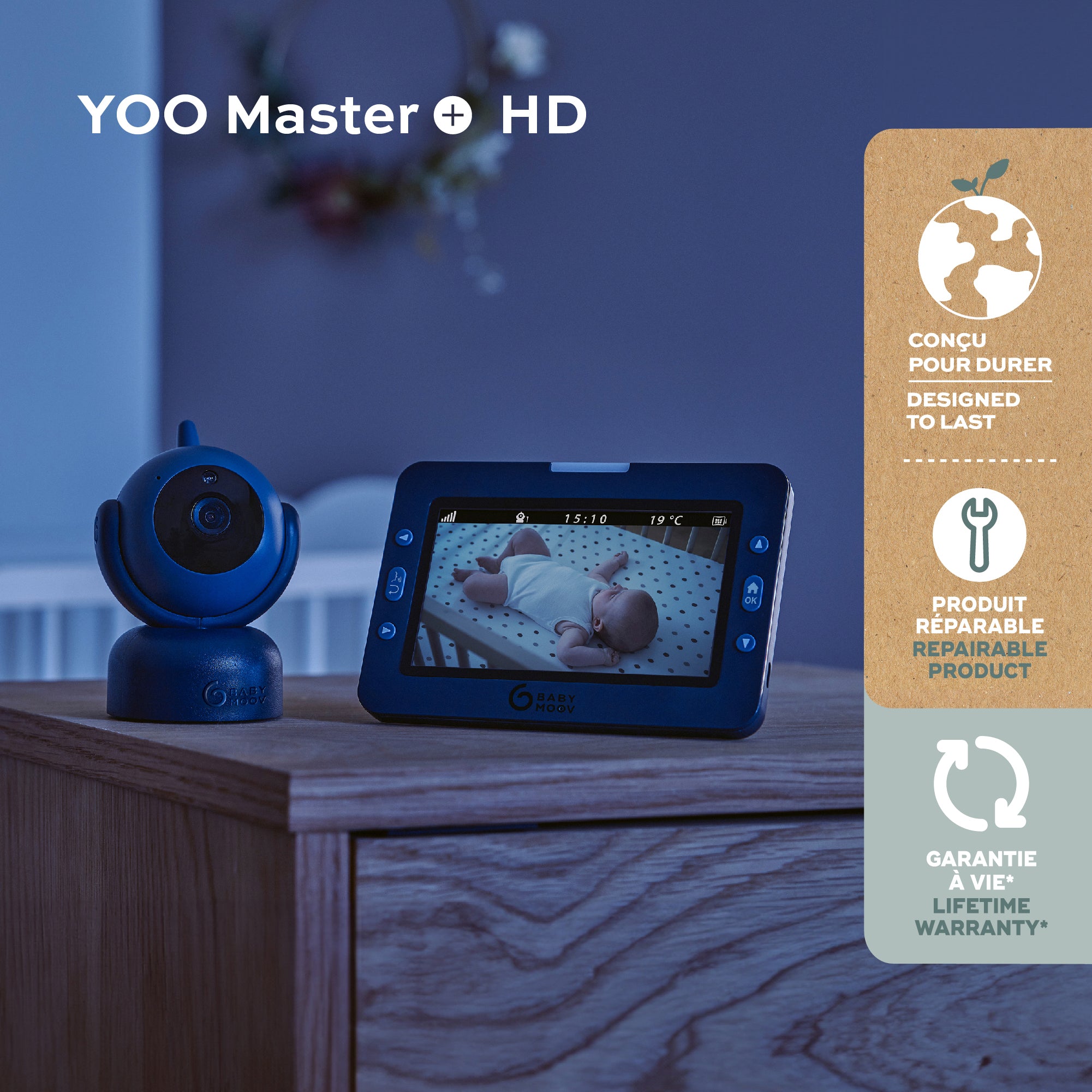 Babyphone Vidéo 360° - YOO-Master + HD