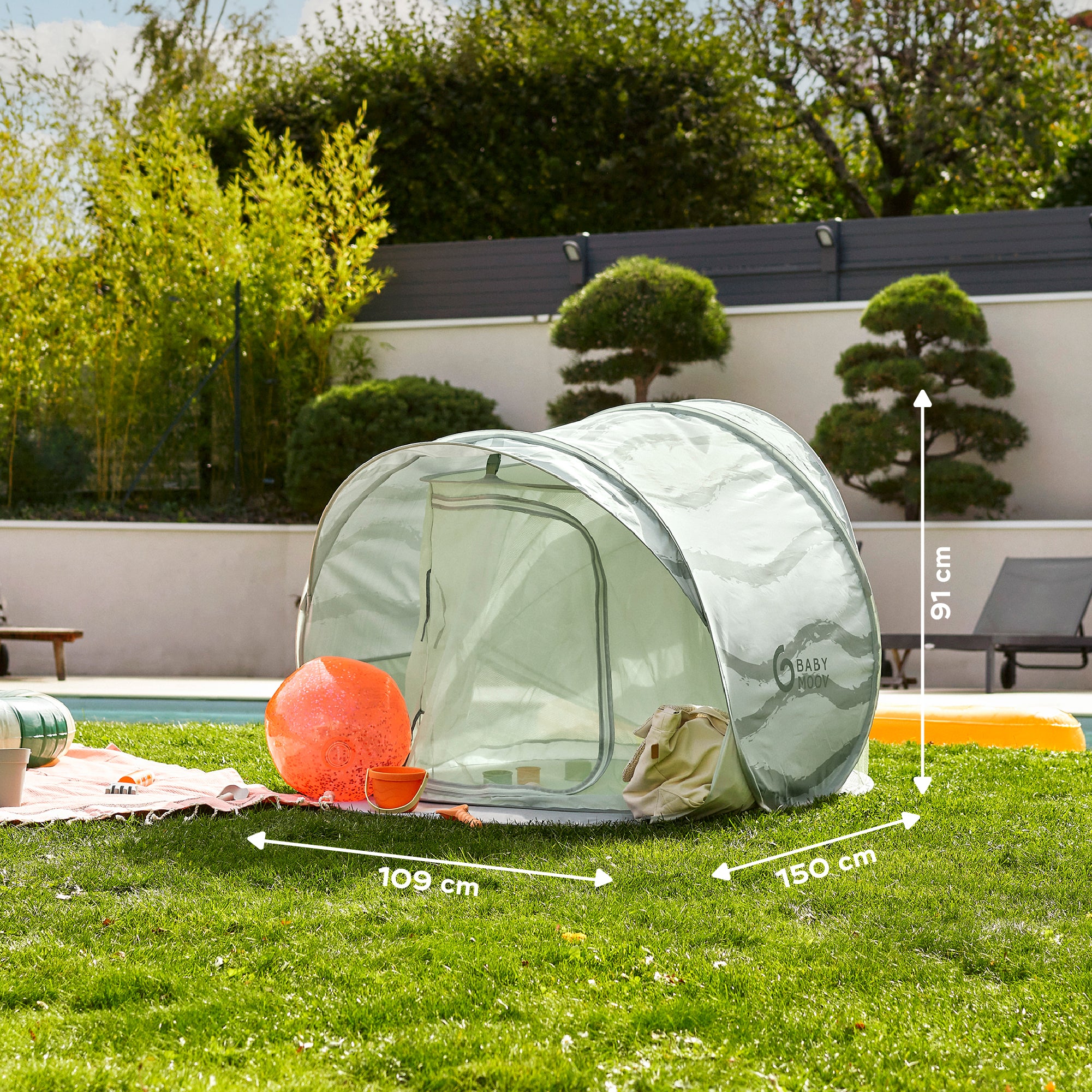 Anti-UV koeltent voor baby's Moov & Protect