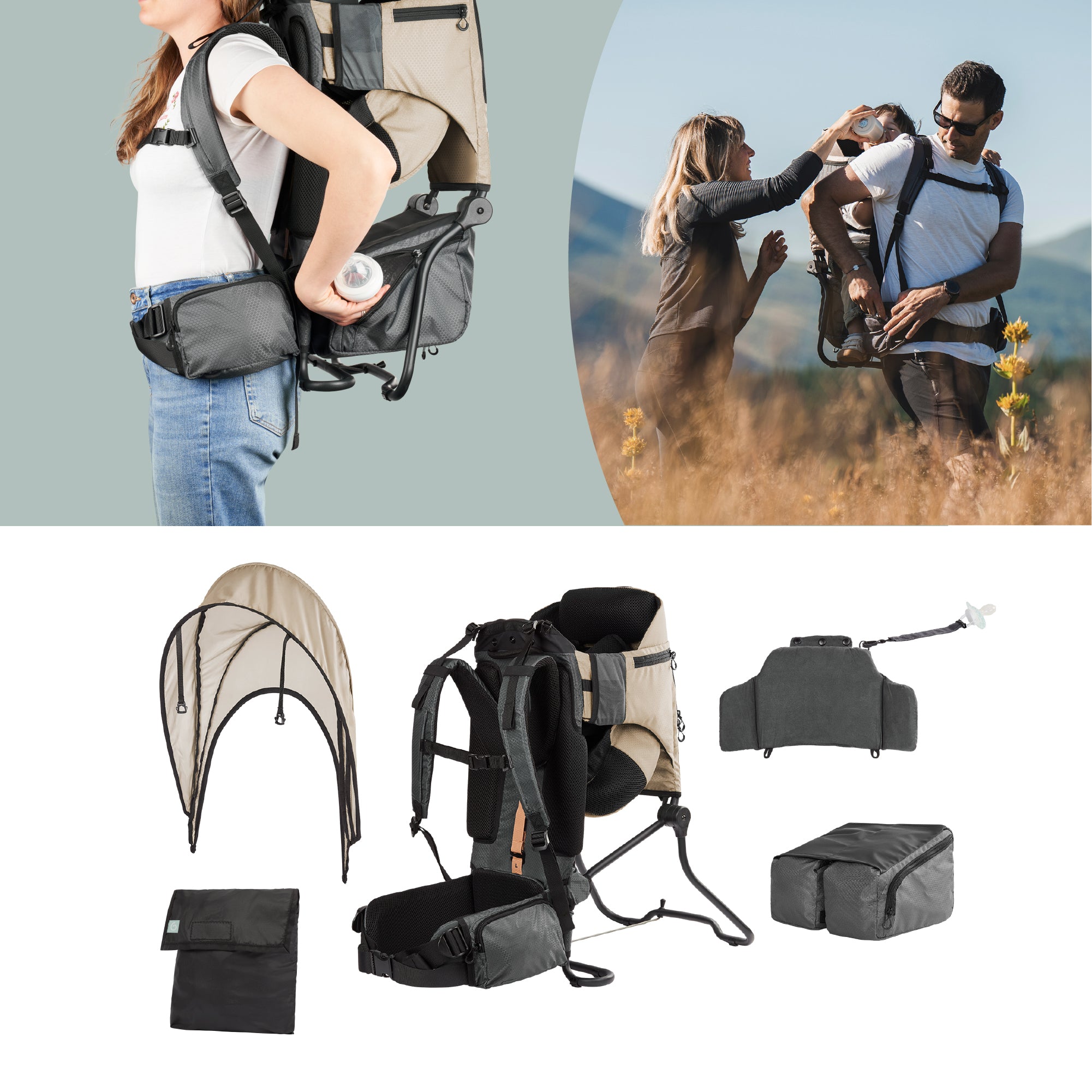 Moov & Hike (+) Rugdrager en regenhoes