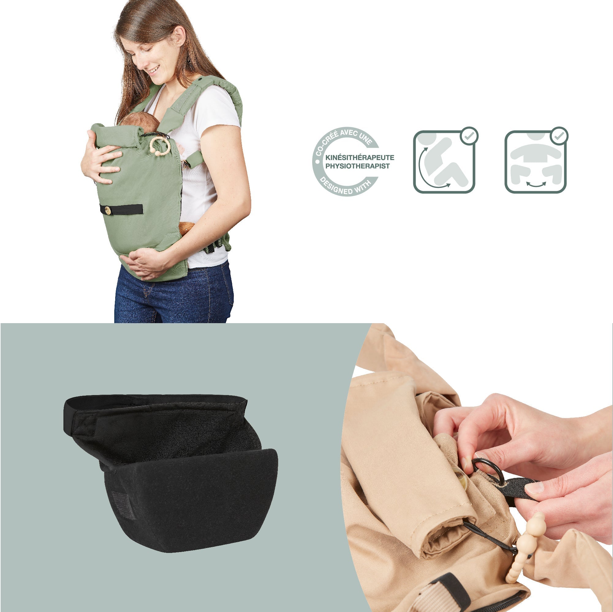 newborn verkleiner voor schaalbare draagzak Moov&Boost