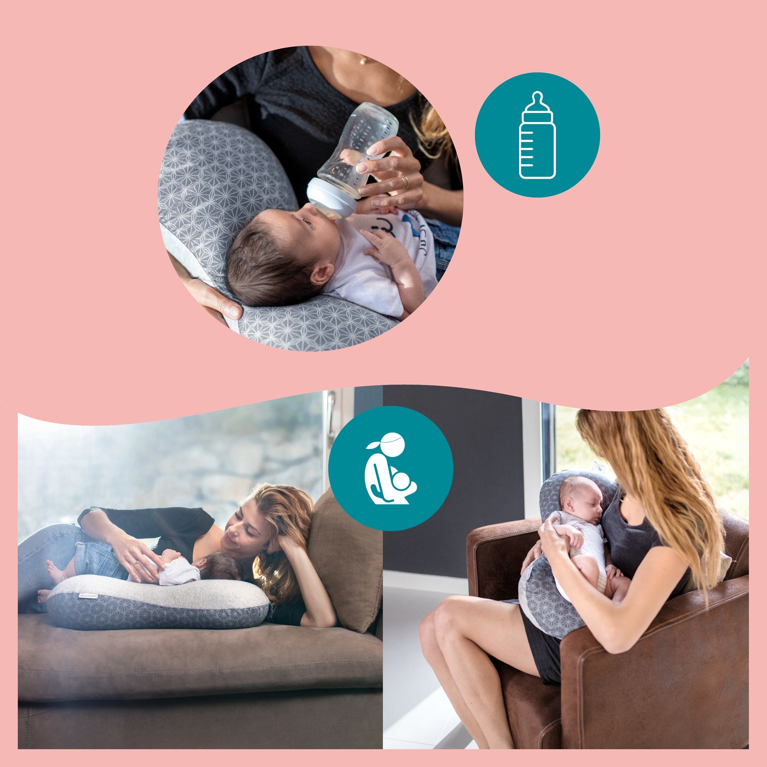 Pack Dream Belt Smokey + voedingskussen Mum & b
