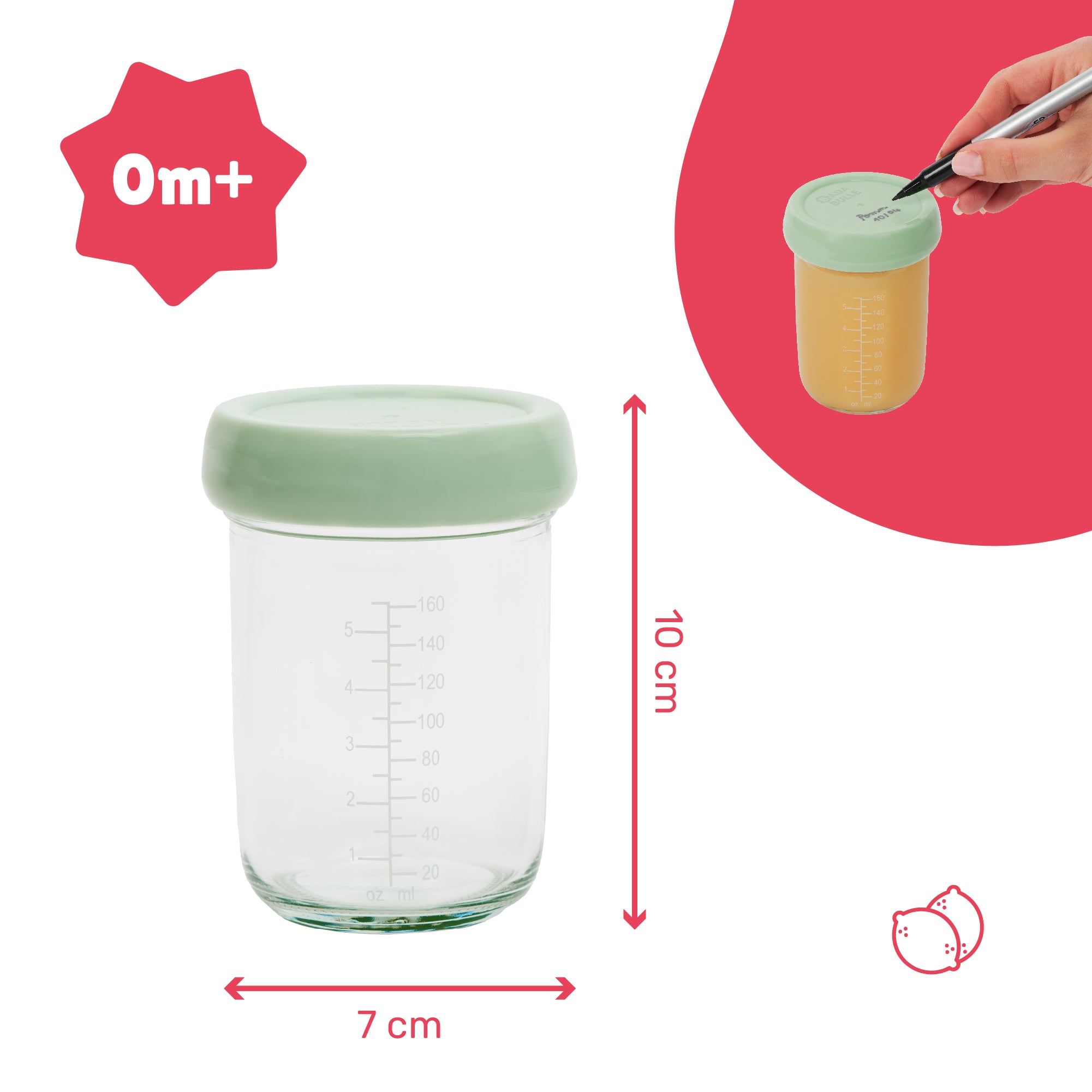 Glazen Badabowls babypotjes Badabulle