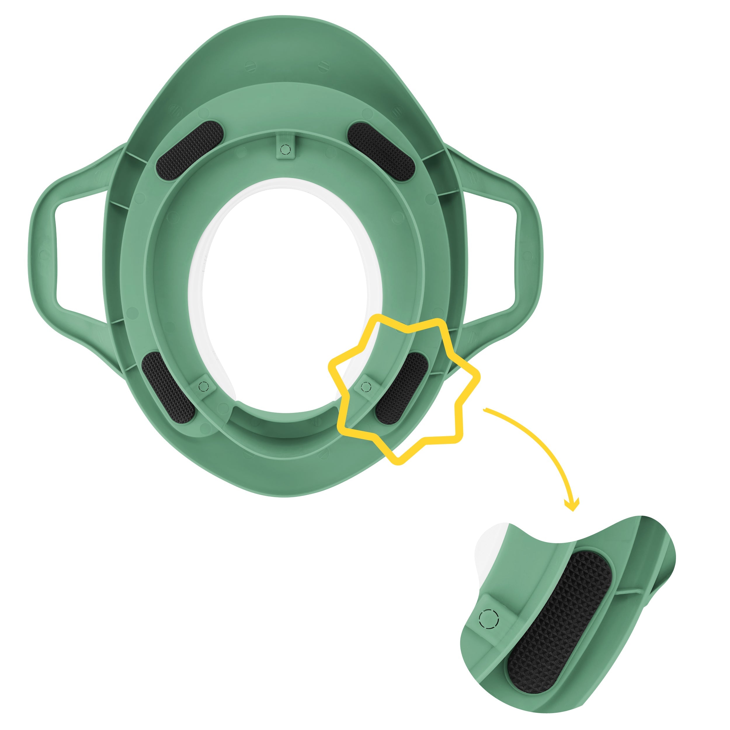 Comfort toilettrainer met handgrepen