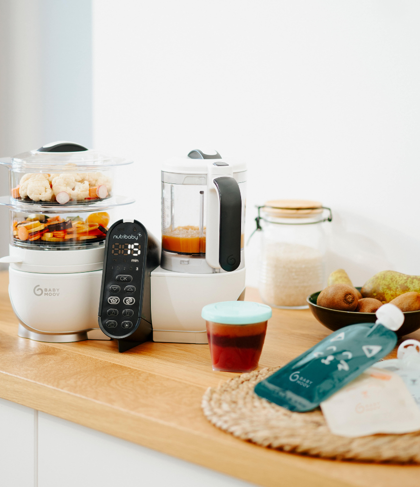 Pack Nutribaby(+) wit & ISY Pouches Herbruikbare waterflessen