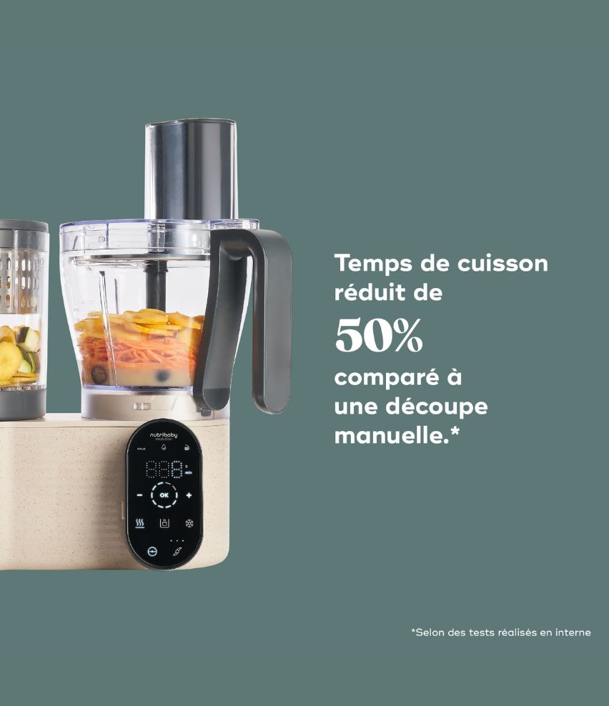 Robot cuiseur Nutribaby Evolution - 5 en 1 avec découpe intégrée