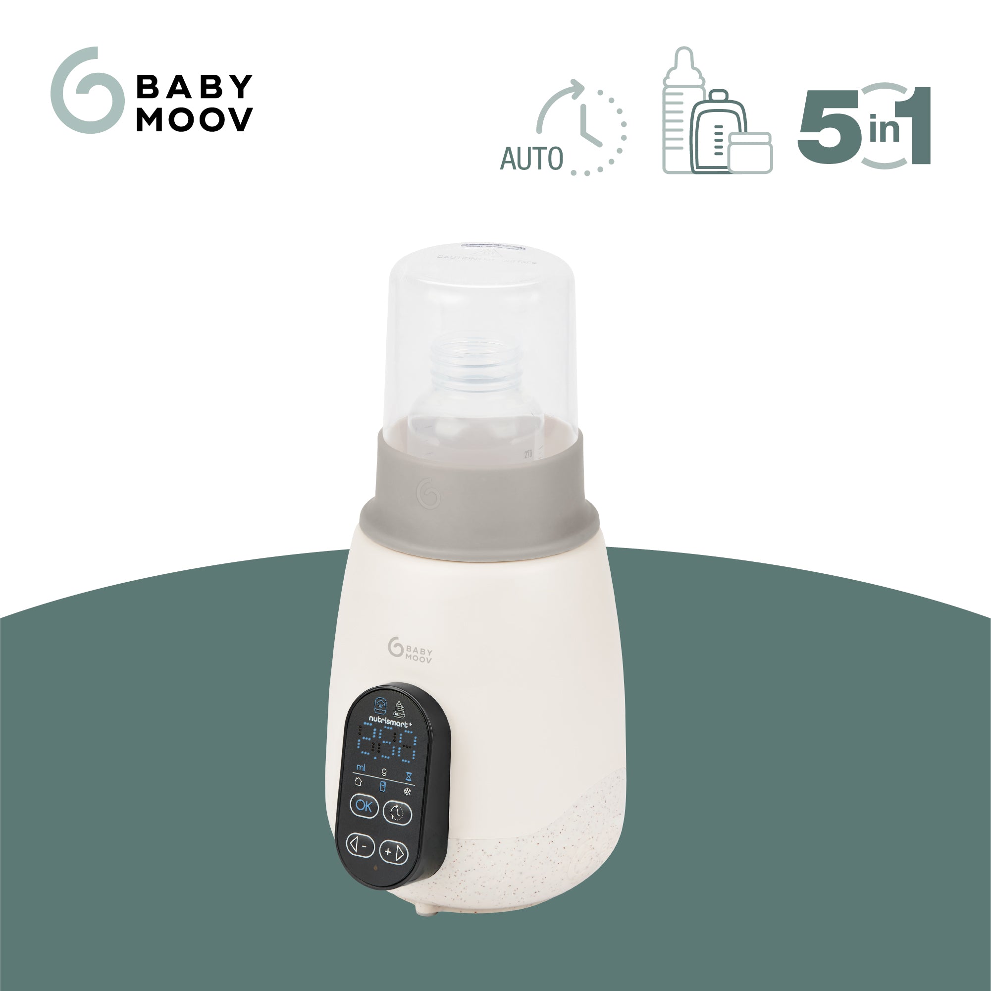 Flessenwarmer en Sterilisator NutriSmart+ - Babymoov