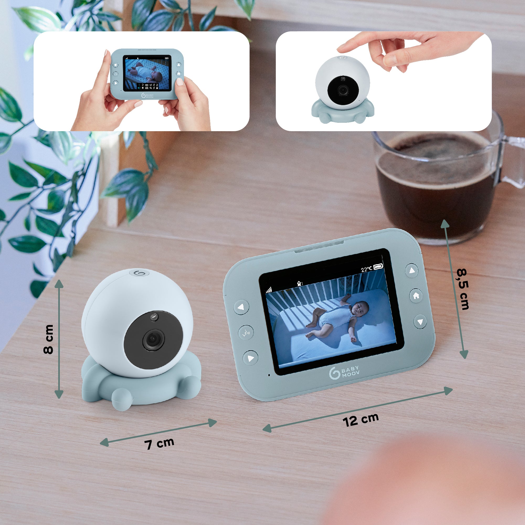 Draagbare videobabyfoon - YOO-roll