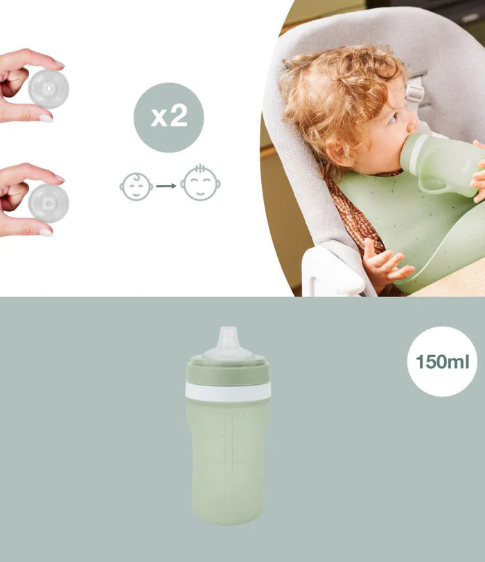 6m+ siliconen waterfles, 150ml